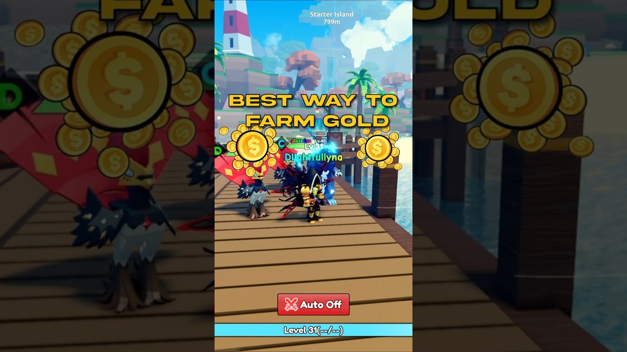 Best way to farm gold on Catch a monster (Roblox)