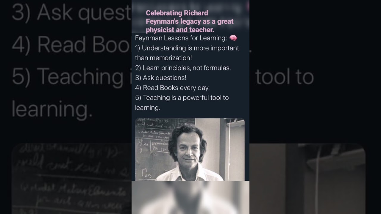 #richardfeynman #bornonthisday #learn #teach #repeat #education #physics &lrm;@iamlifelonglearner &nbsp;