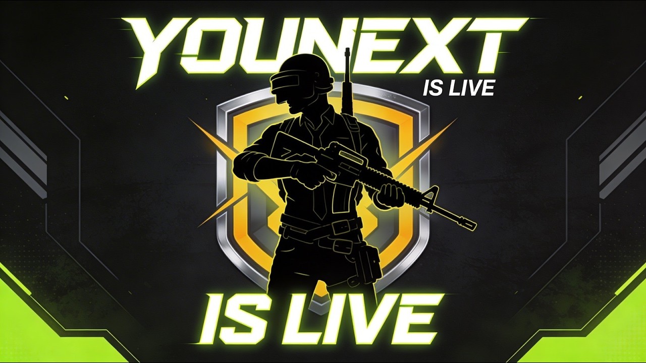 PUBG MOBILE YOUNEXT ON LIVE UC GIVEAWAY