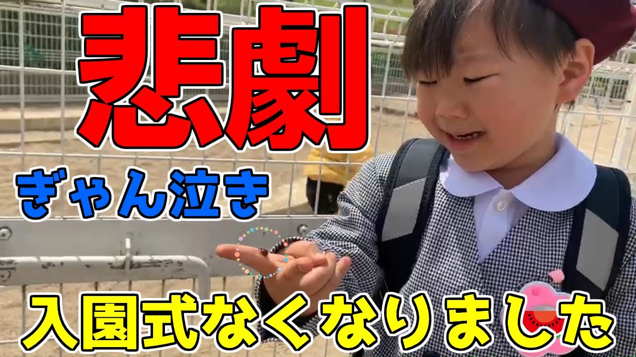 コロナウイルスの影響で入園式延期 悲劇の始まり 幼稚園に行きたい てんとう虫 嫌い