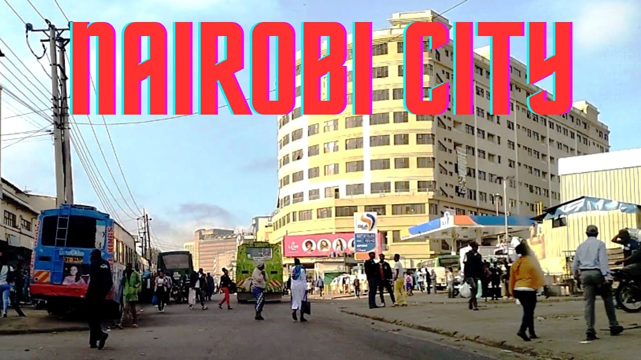 Kenya Nairobi City Drive: Downtown River Road, Kirinyaga Road
