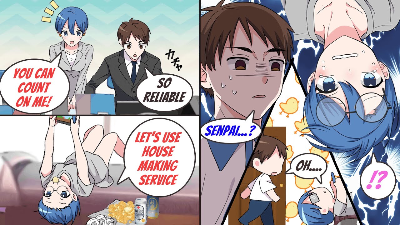 [Manga dub] My Boss is so reliable at work but she's totally different when she's at home【Romcom】