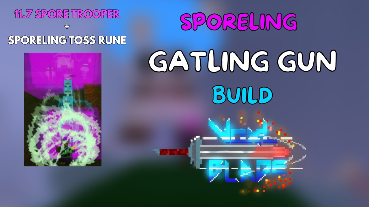 Sporeling Gatling Gun Build - ROBLOX Voxlblade 11.7 Spore Trooper