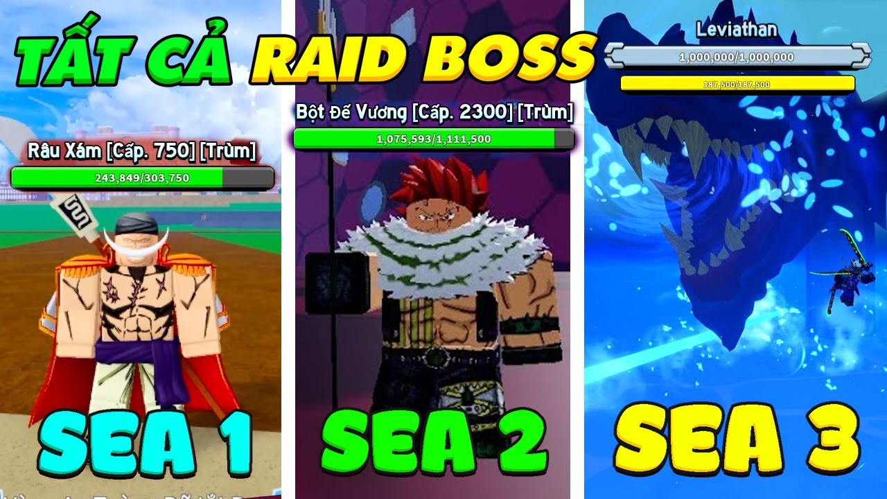 ZENO Thử Thách Solo Tất Cả Raid BOSS = Combo Bất Tử Mạnh Nhất Blox Fruit