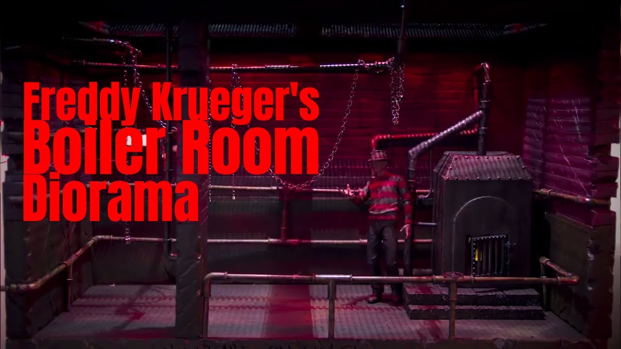 NECA Freddy Krueger's Boiler Room Diorama | Speedpainting with dripmode