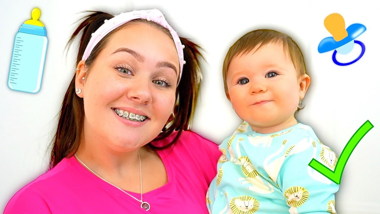 Ruby and Bonnie help to babysit the baby
