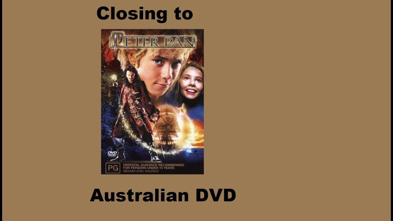Closing to Peter Pan (2004) Australian DVD