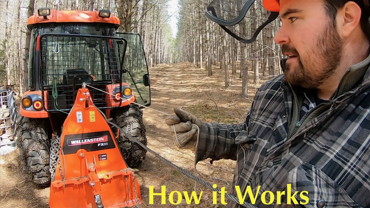 How to Use a Wallenstein Skidding Winch | A bunch of Rope Pulling