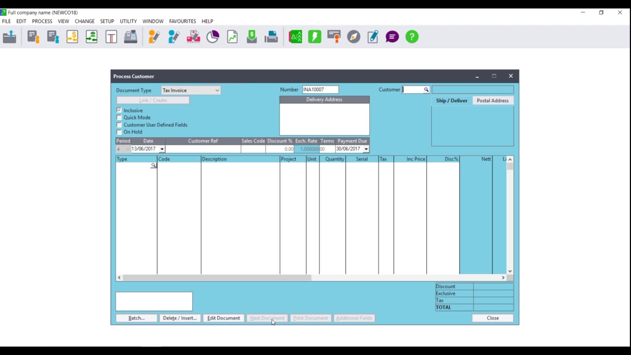 Sage 50cloud Pastel  (ZA) - How do I process Customers?