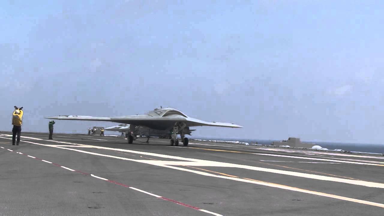 X-47B UCAS-D & F/A-18 combined operations onboard USS Theodore Roosevelt (CVN 71)