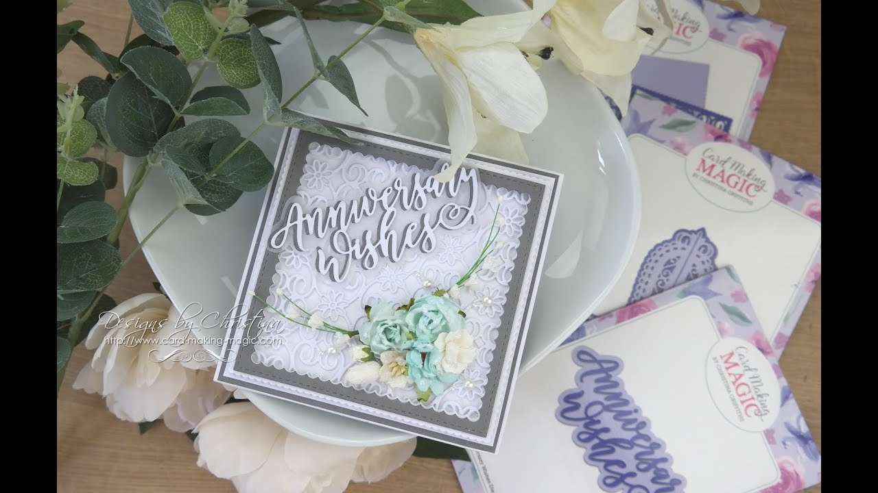 6x6 Collection - Grey and White Card, Stand & Box