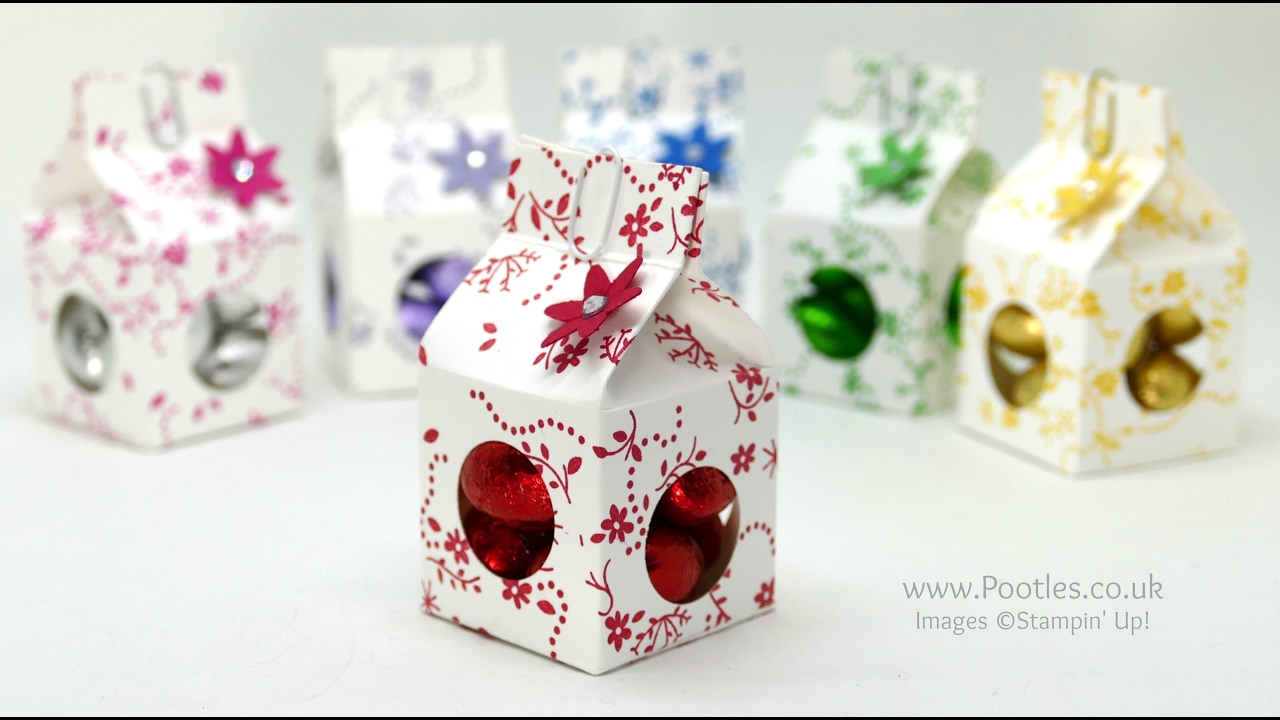 Tiny Milk Carton Chocolate Egg Boxes