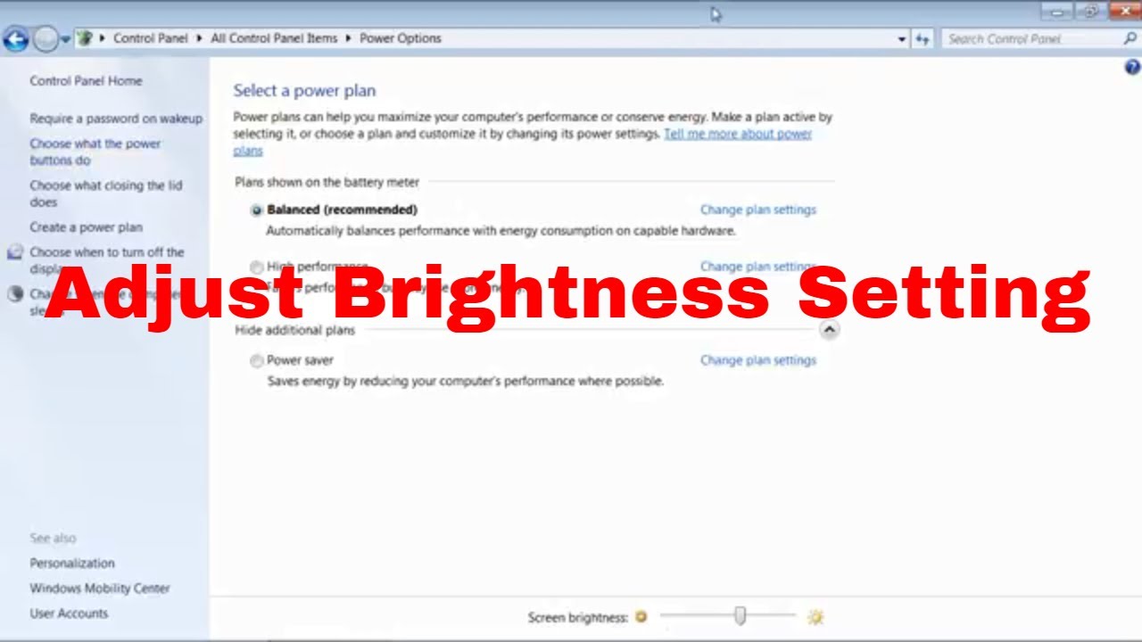 How To Adjust Brightness For Window 7 || Change Brightness On PC || Control the Desktop Brightness