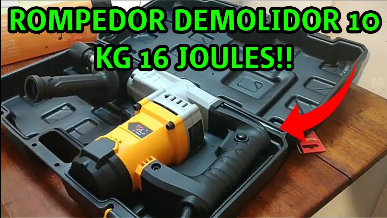 ROMPEDOR MARTELETE DEMOLIDOR 10 KG 16 JOULES!!