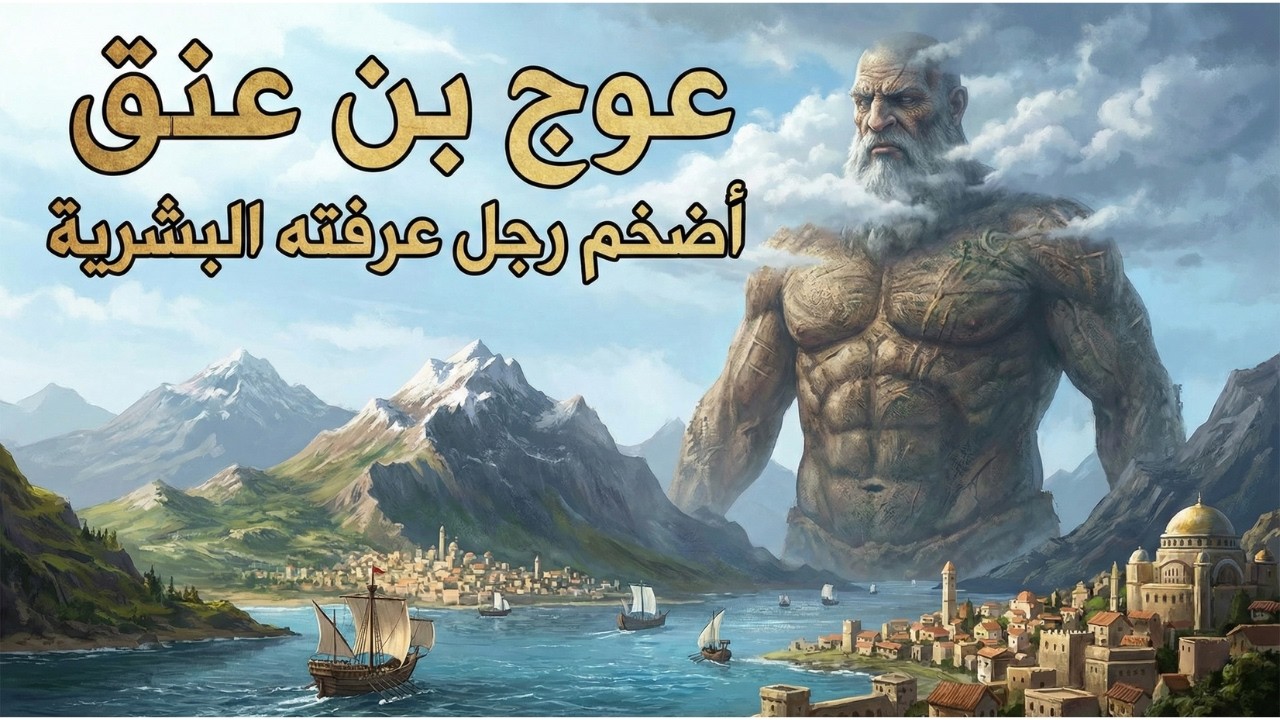 من قصص النوم العميق - قصة عوج بن عنق || أضخم حفيد لآدم ! رجل لم يتكرر في تاريخ البشر !