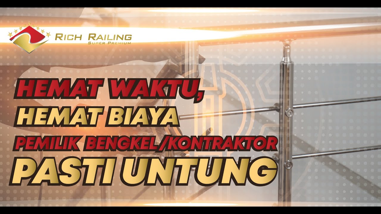 Termurah, Pemasangan Railing Tangga. Hub 081299667472