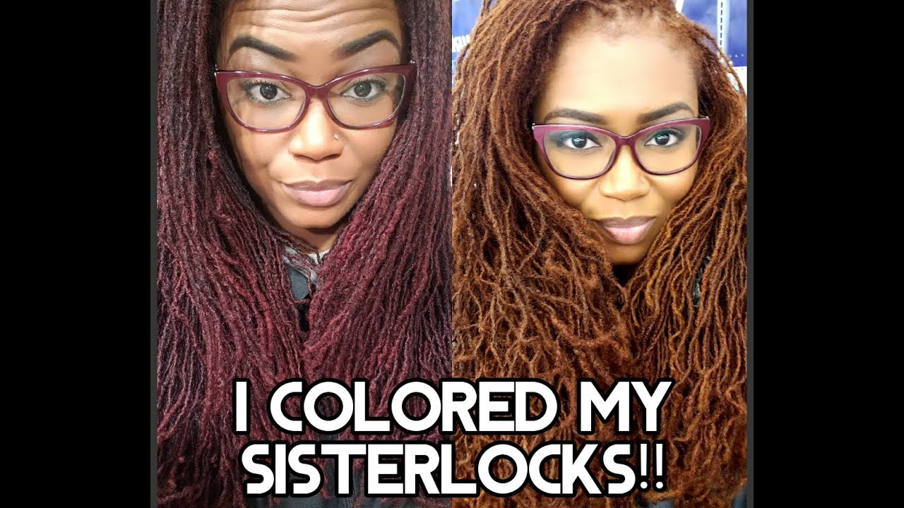 I colored my SISTERLOCKS!😳 *I do not own the rights to the music in this video*