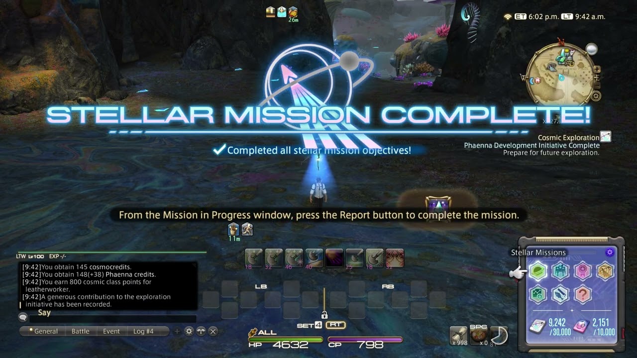FFXIV Crafting: How to Macro the Phaenna A3 (2-hour sequential) timed missions.