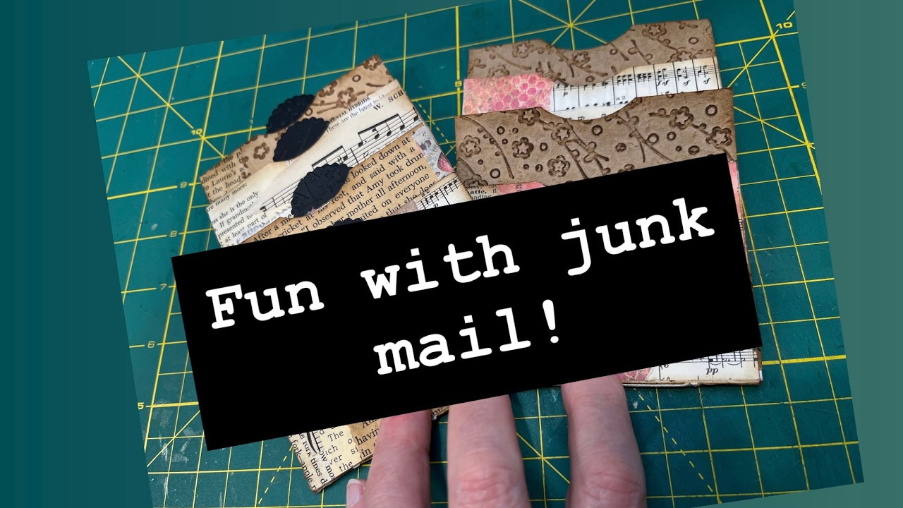 Карман-водопад, сделанный из конвертов от рекламной почты ~ #junkjournalideas