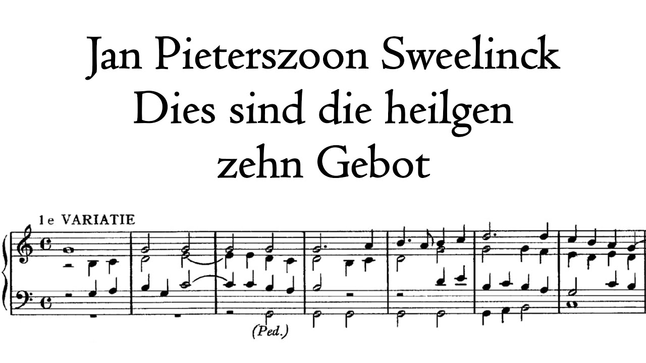 Sweelinck - 2 Variations 'Dies sind die heilgen zehn Gebot' - Klapmeyer organ, Altenbruch, Hauptwerk