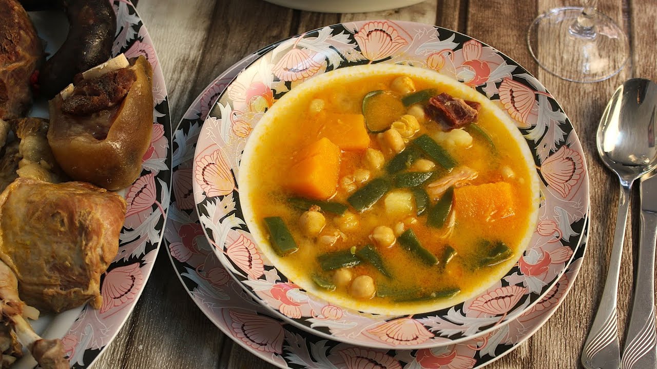 Cocido andaluz con su pringá