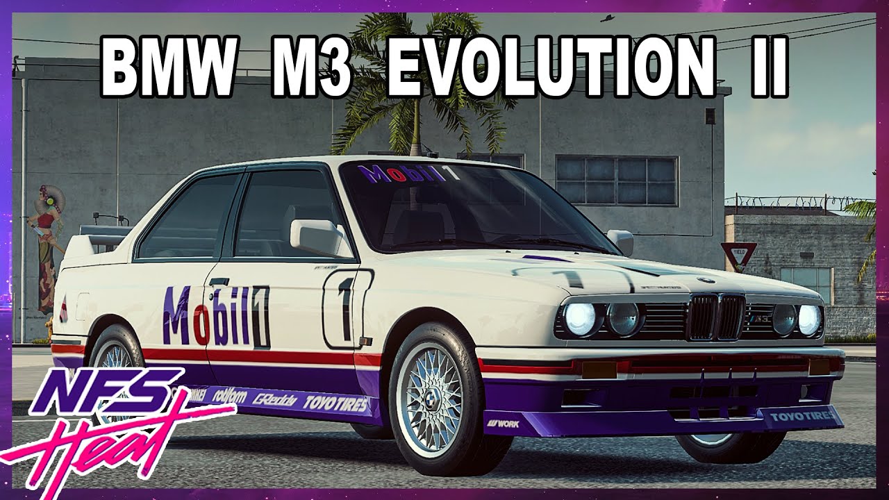 Need For Speed Heat Car Customization BMW M3 Evolution II vinyl wrap build