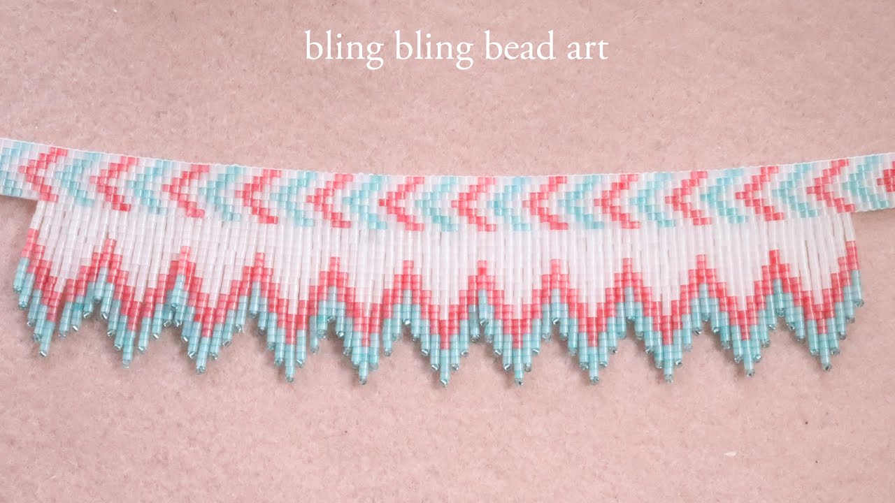 آموزش گردنبند با کارگاه منجوق بافی شیک و سادهBeaded loom neckace elegant and easy tutorial