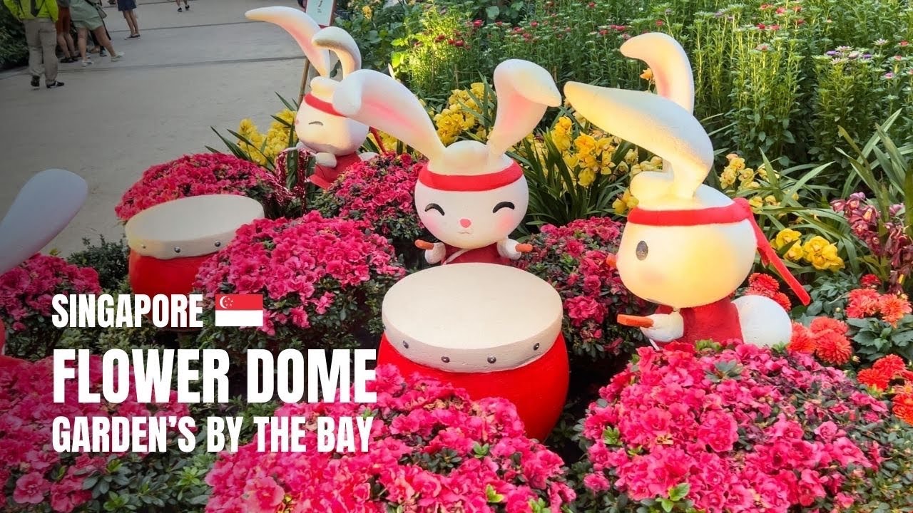 🇸🇬 [4K] Flower Dome Singapore | Full Walking Tour | Gardens by the Bay