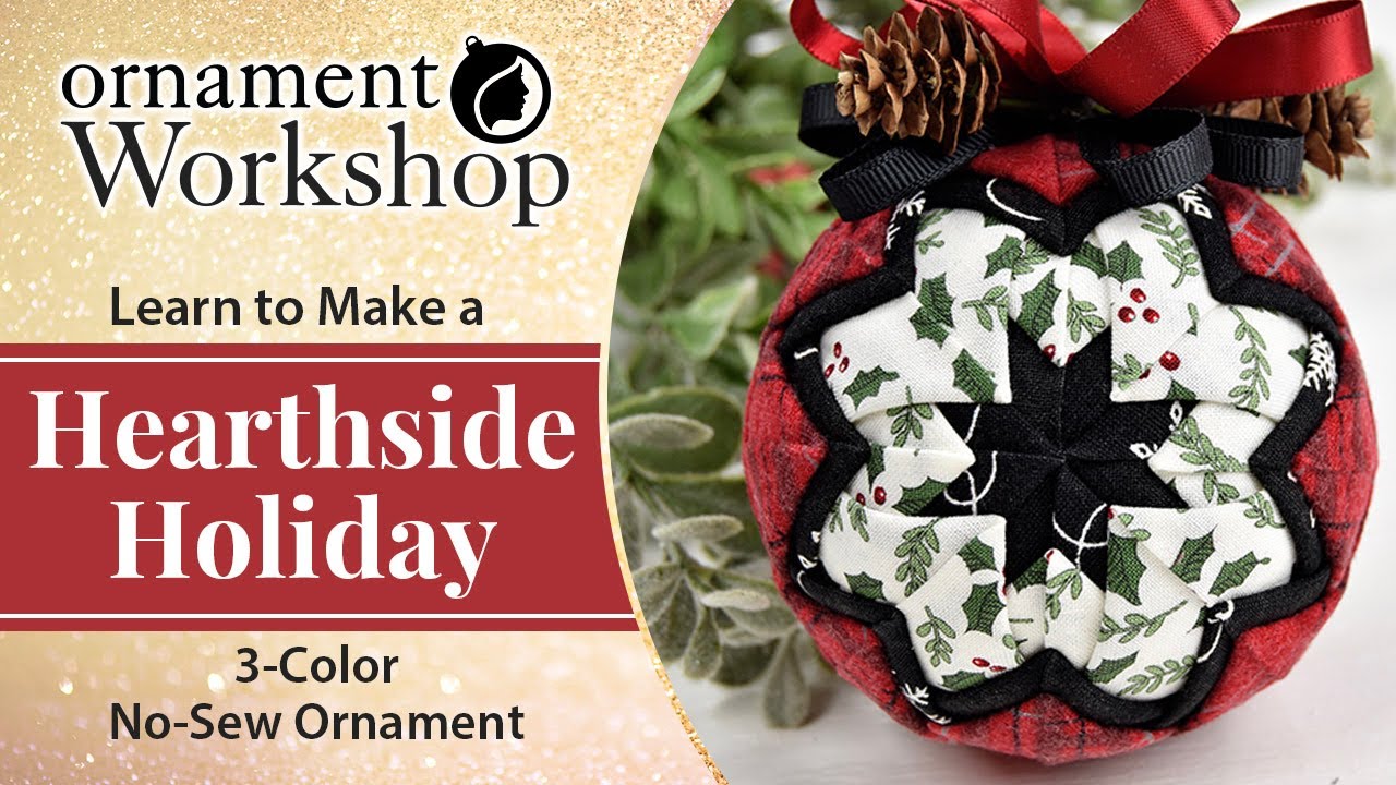 Three Color Basic Star Quilted Ornament Tutorial