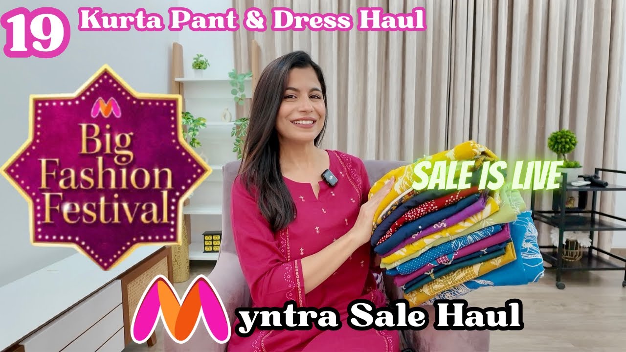 Myntra Big Fashion Festival Haul l Best Kurta, Bottom & Dress Haul l Dream Simple