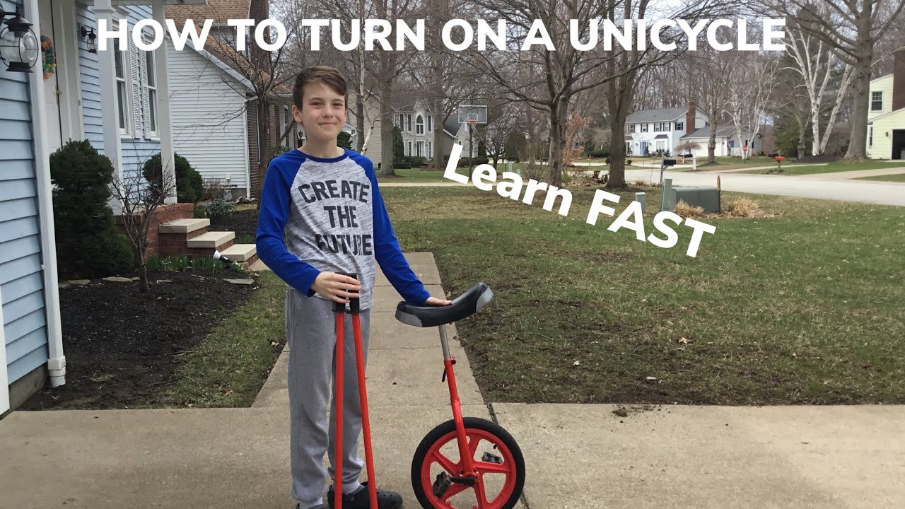 How to turn on a unicycle!