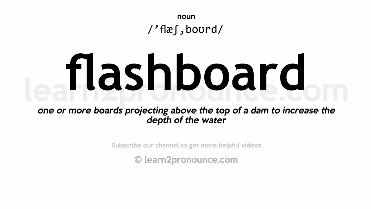 Wymowa Taśma | Definicja Flashboard
