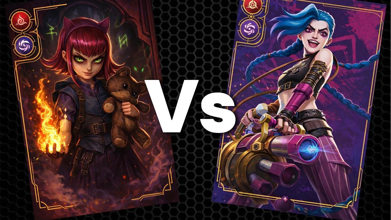 Annie Vs Jinx Gameplay TCG Arena Riftbound