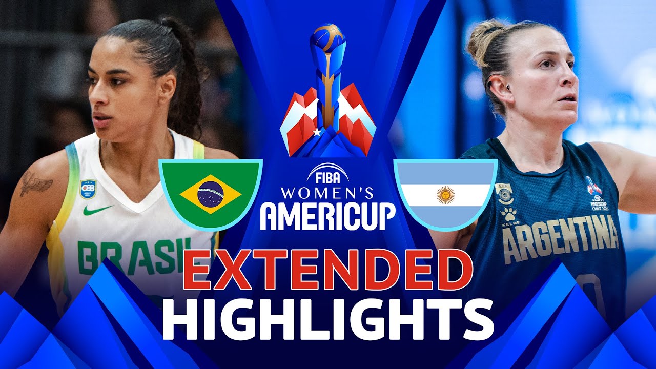 Brazil 🇧🇷 vs Argentina 🇦🇷 | Semi-Finals | Extended Highlights | FIBA AmeriCup Women 2025