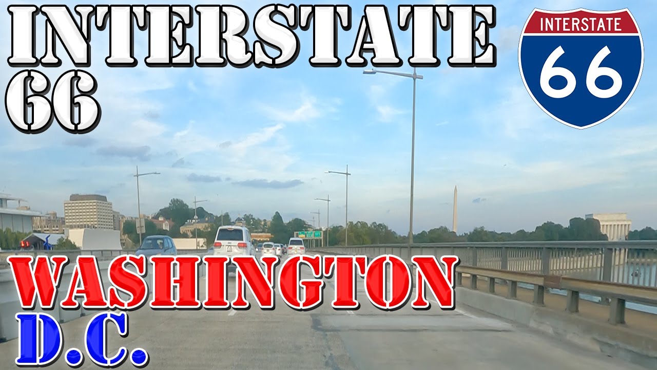 I-66 East - Washington DC - 4K Highway Drive