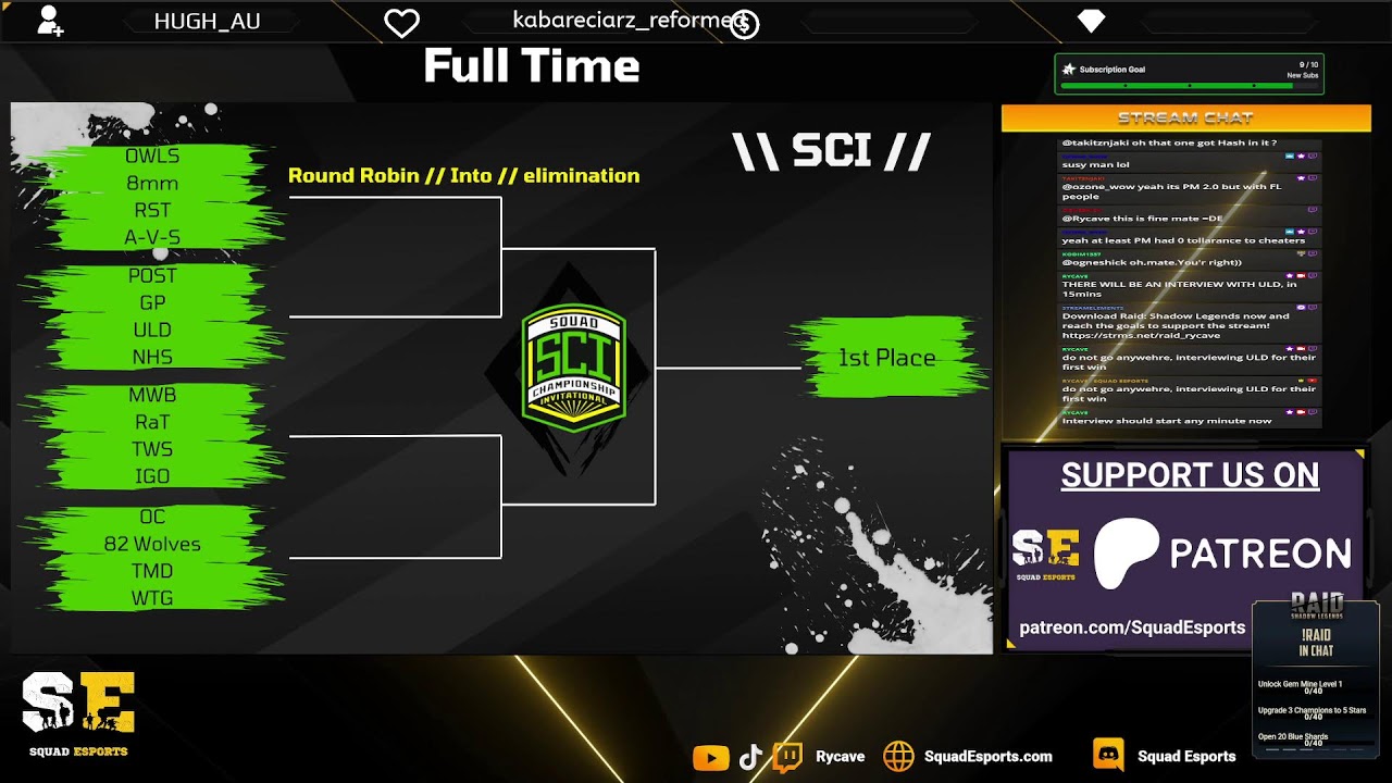 SQUAD ESPORTS: United Lads Division VS Northern Hussars  // SQUAD CHAMPIONSHIP INVITATIONAL // W1