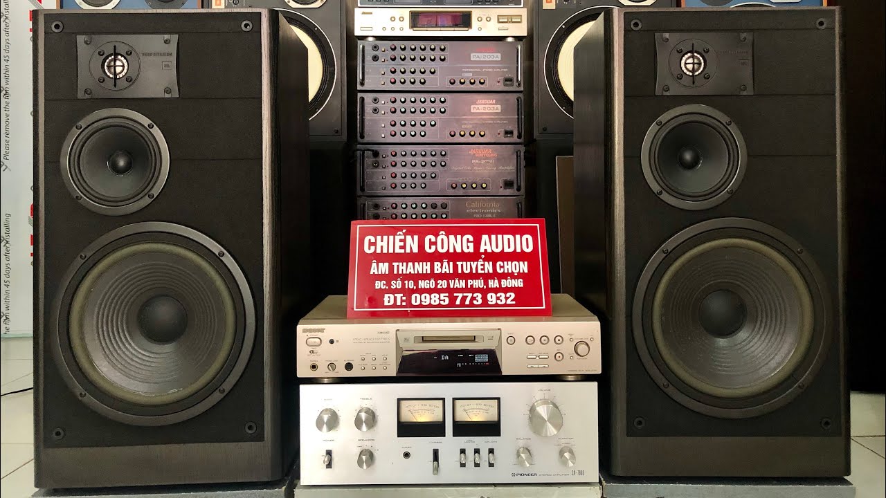 Âmli PIONEER 7800 ghép JBL LX-55G. Chất âm cực hay, ngon bổ rẻ ạ. Hành đẹp zin nguyên bản.