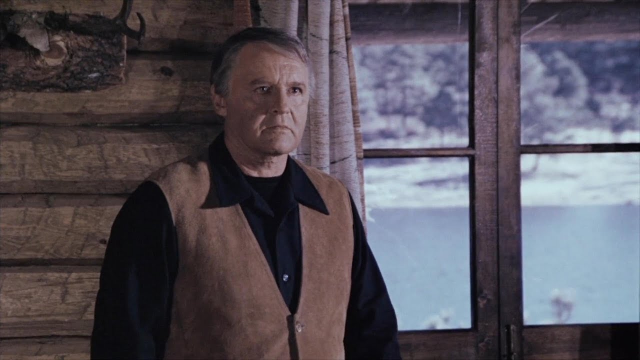 Rod Steiger and David Huffman clash in the scene of &lsquo;Wolf Lake&rsquo;