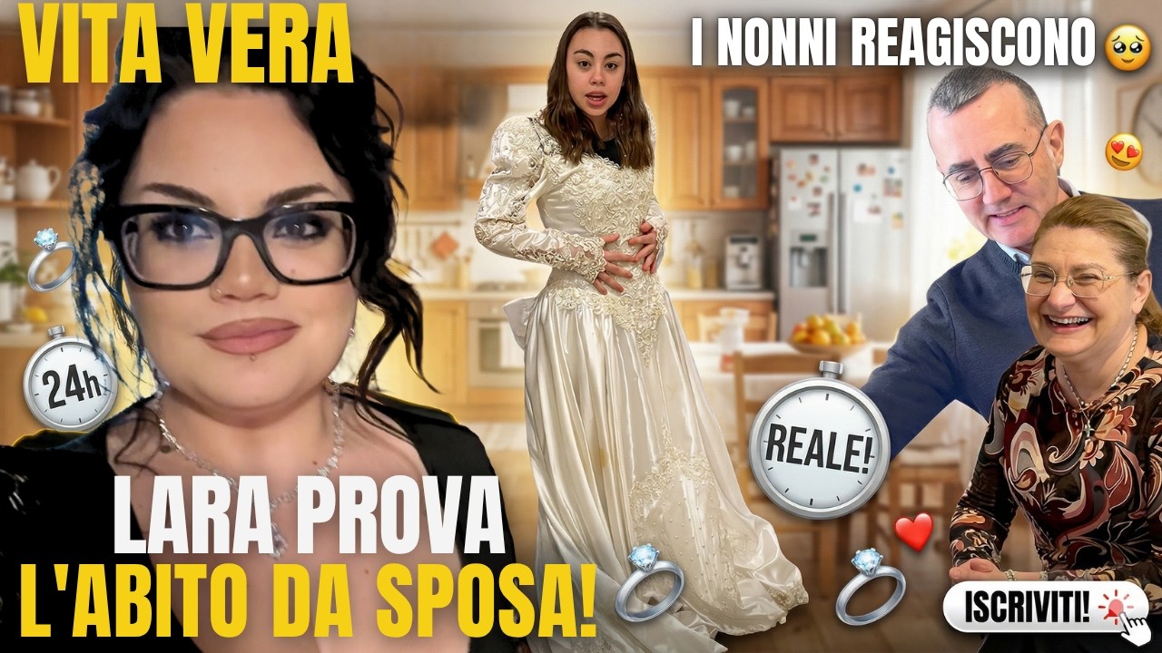LARA PROVA L&rsquo;ABITO DA SPOSA 💍 24 ORE NELLA MIA VITA REALE! | chiara paradisi