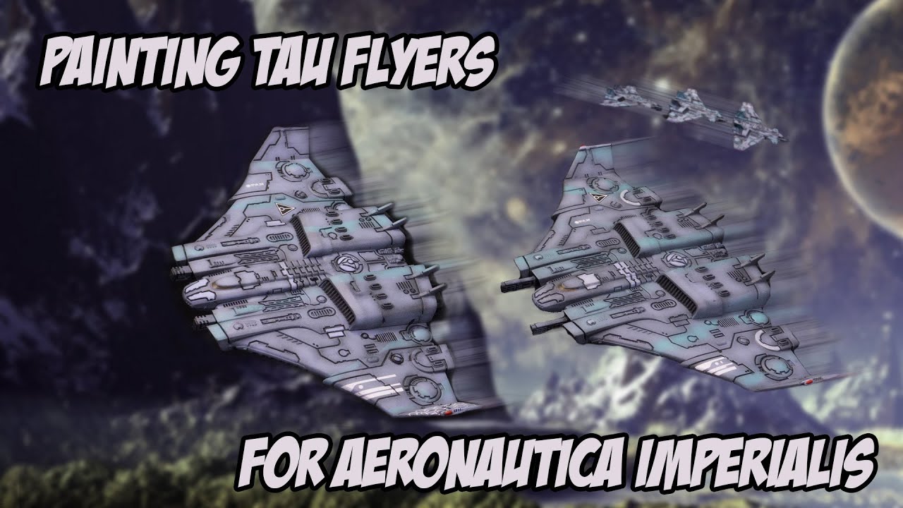 Painting Tau Flyers for Aeronautica Imperialis