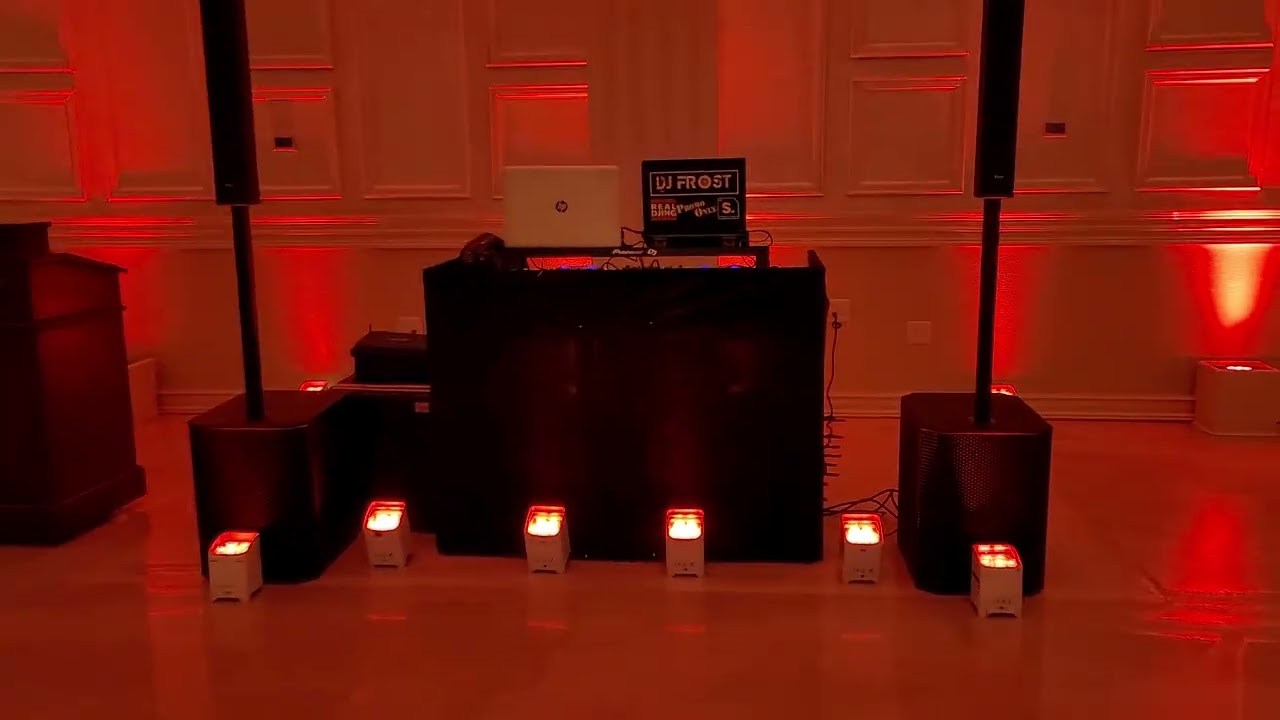 Basic DJ package with booth lighting