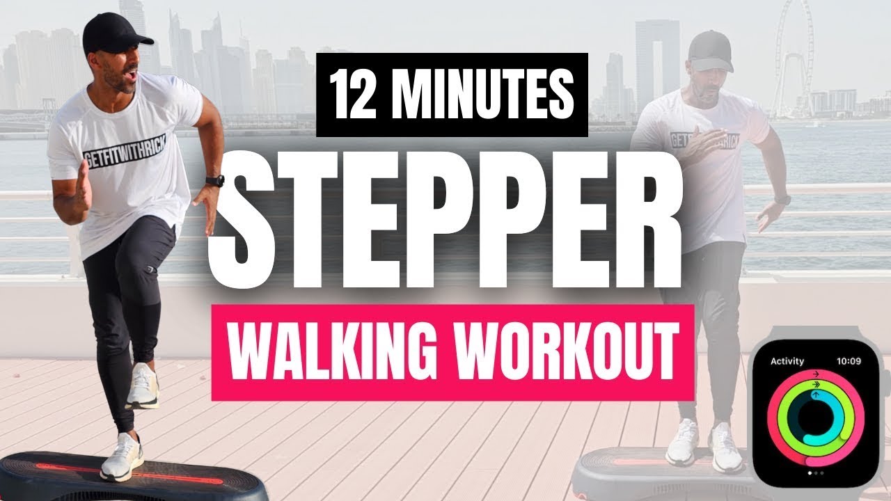 12 Min Stepper Workout | Fun Step Walk Exercise | 1600 steps