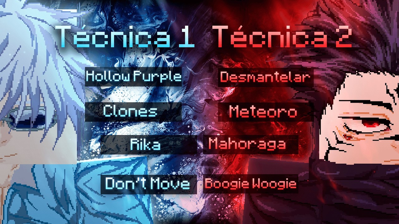 X1 no Jujutsucraft MAS cada um CRIA SUA PRÓPRIA TÉCNICA!