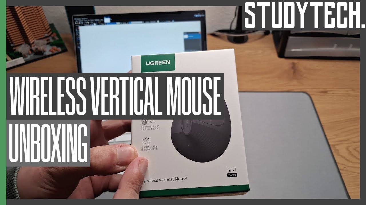 Unboxing UGREEN Wireless Vertical Mouse [4K/Deutsch] #studytech