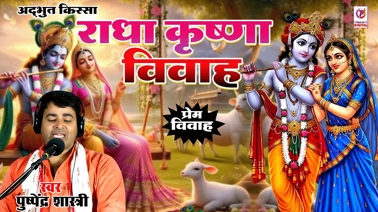 राधा कृष्ण विवाह | स्वर पुष्पेंद्र शास्त्री | Radha Krishna Vivah | Dharmik Katha | Superhit Kissa