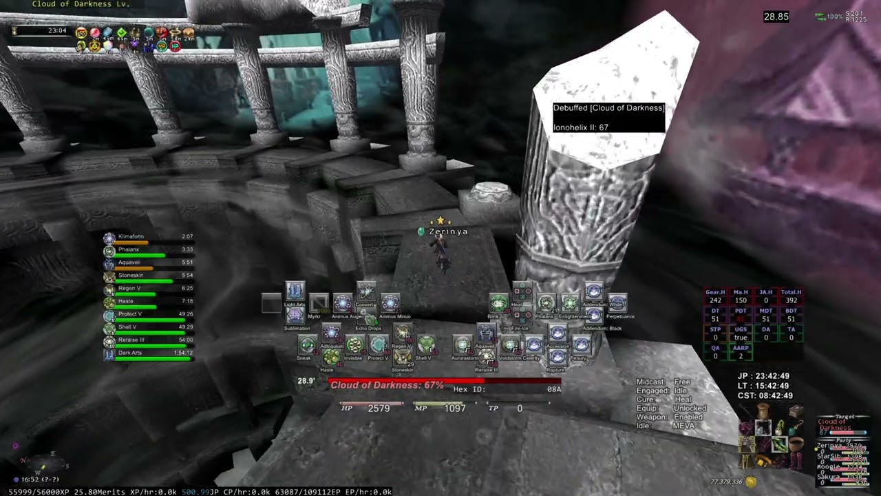 FFXI: Cloud of Darkness HTMB Difficult Solo SCH