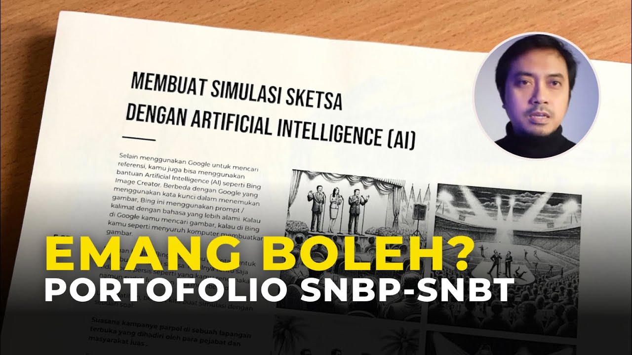 Tutorial cara membuat portofolio SNBP SNBT gambar naratif | Dosen Desain / Waluyohadi