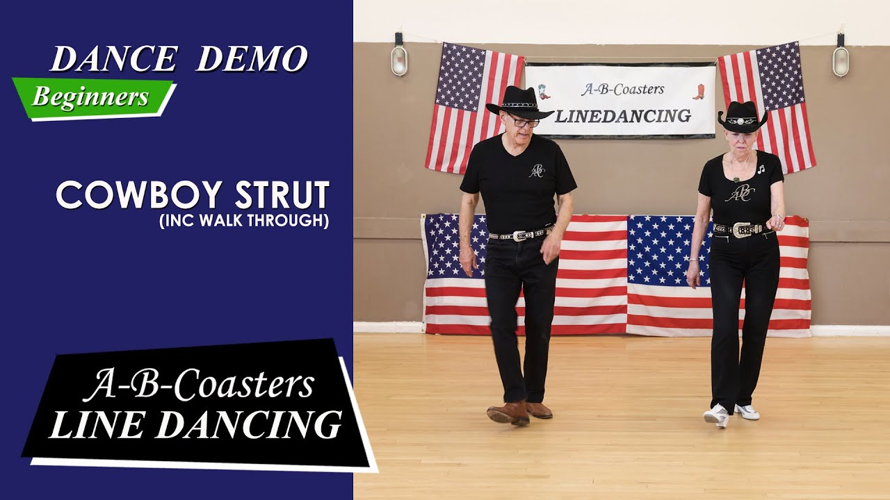 COWBOY STRUT - Line Dance Demo & Walk Through