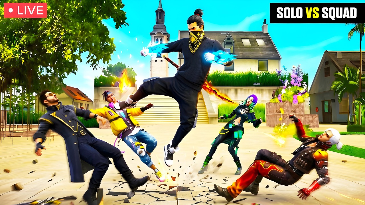 🔴LIVE ! Solo vs Squad | Alpha FF | FREE FIRE EN VIVO 🔥AO VIVO 🔥