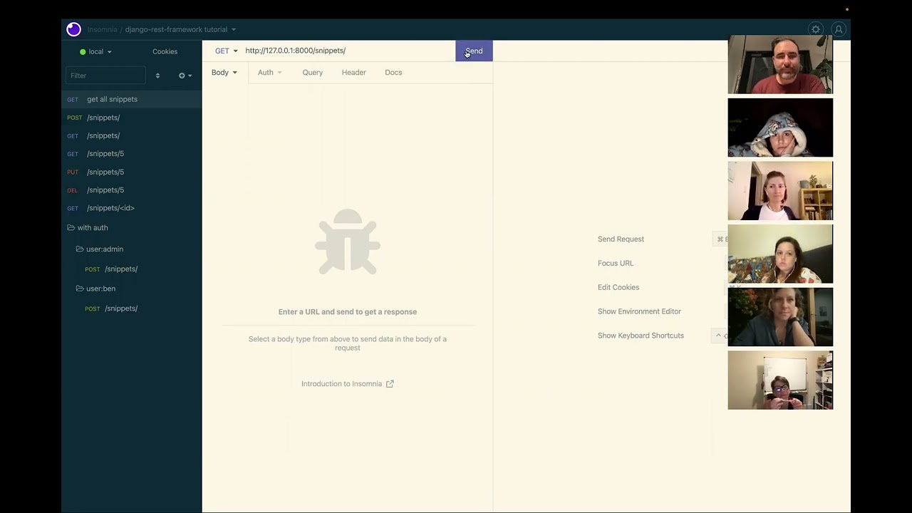 She Codes Australia - Insomnia rest client demo